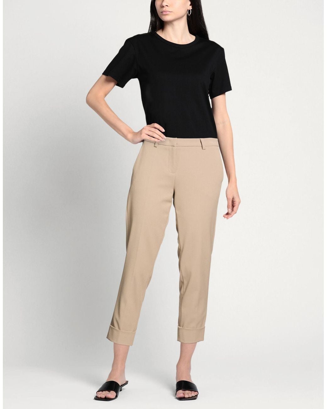 Cambio Natural Pants Polyester, Viscose, Elastane