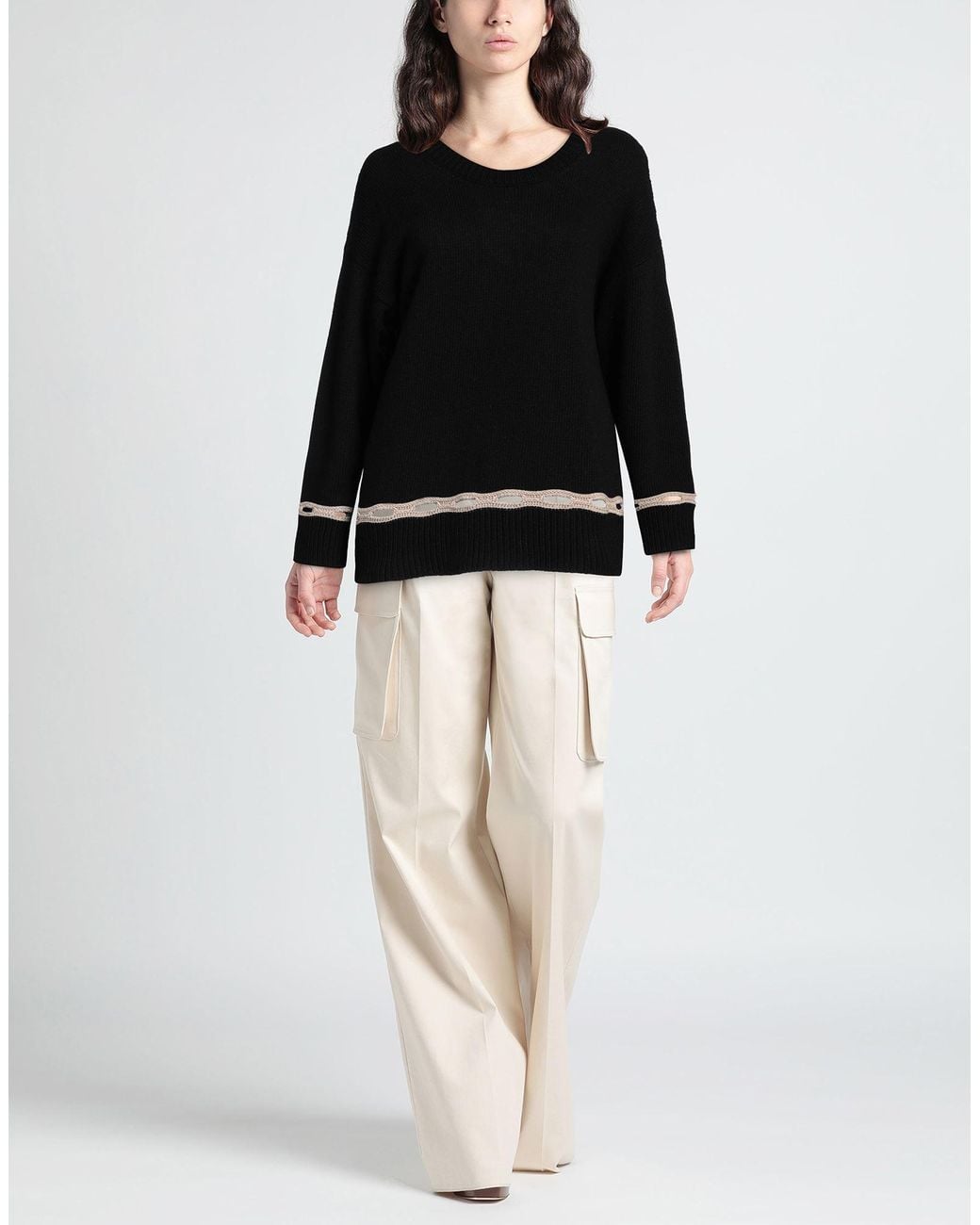 Pullover Alpha Studio de color Black