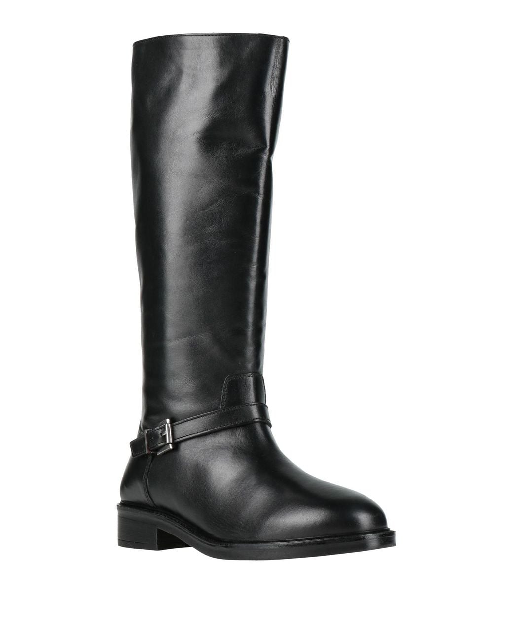 Emanuélle Vee Black Boot Leather