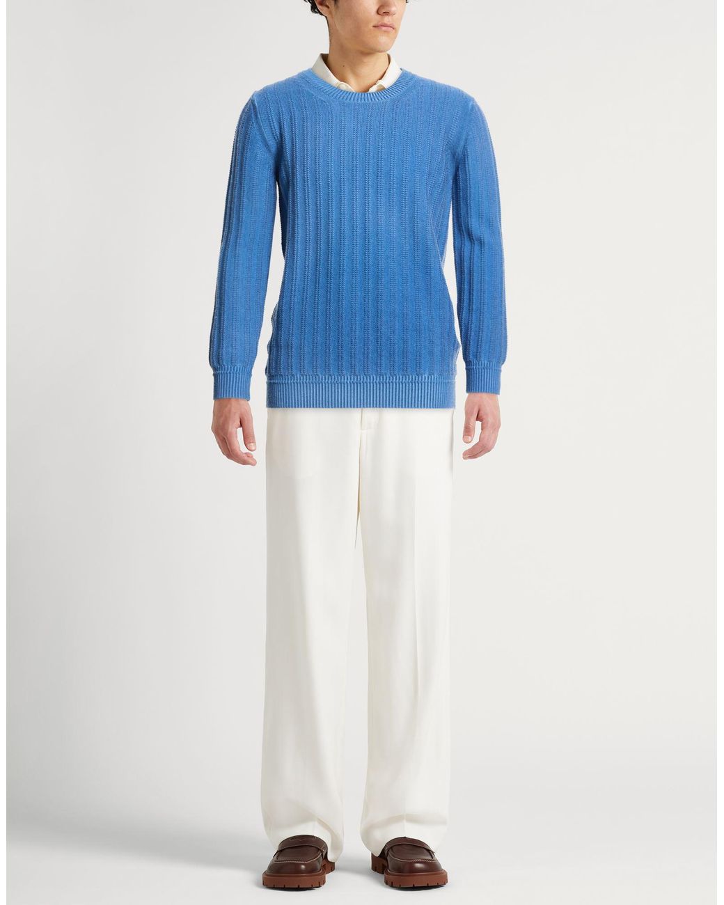 Kangra Blue Slate Sweater Wool for men