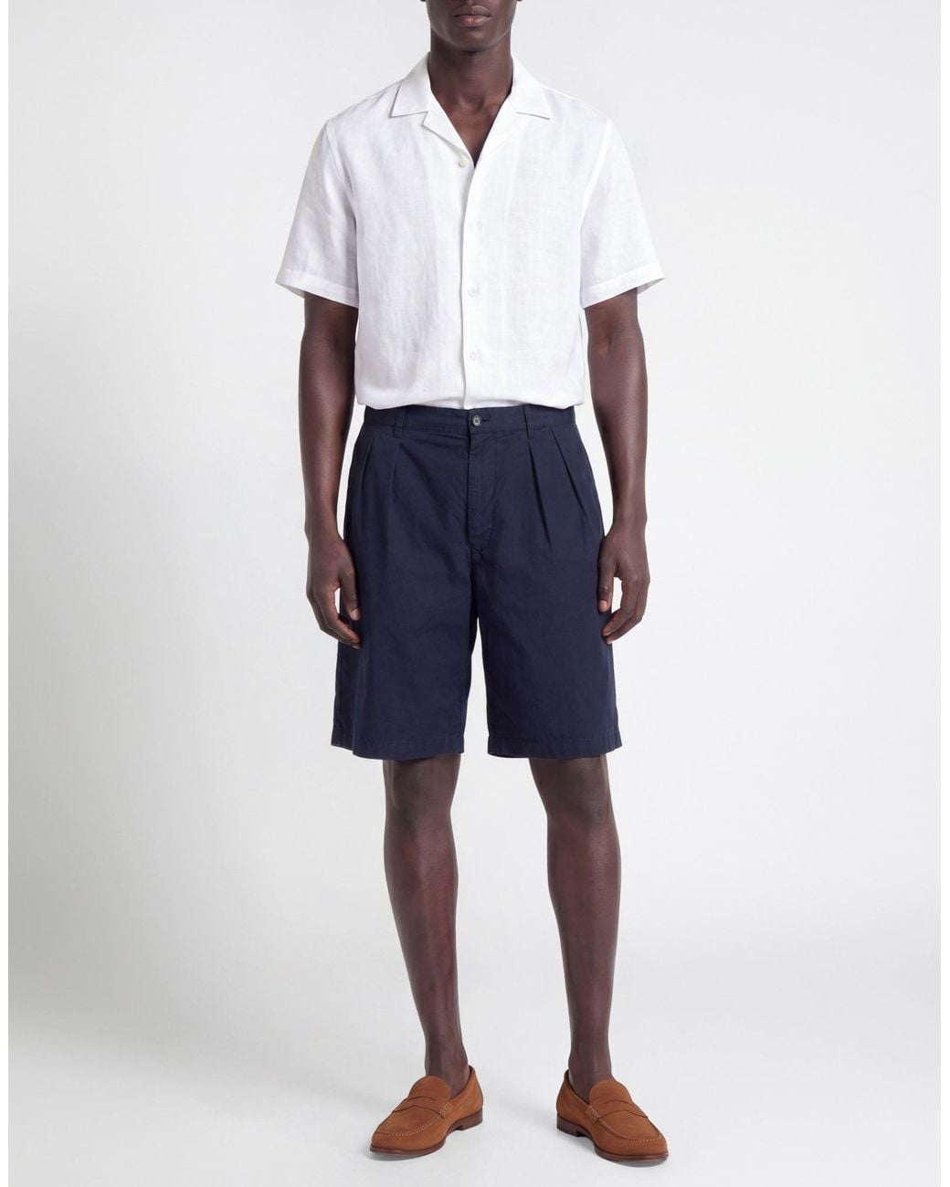 Aspesi Blue Midnight Shorts & Bermuda Shorts Cotton for men