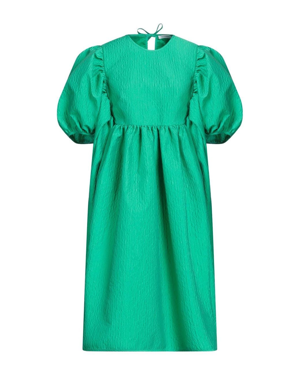 CECILIE BAHNSEN Green Midi Dress