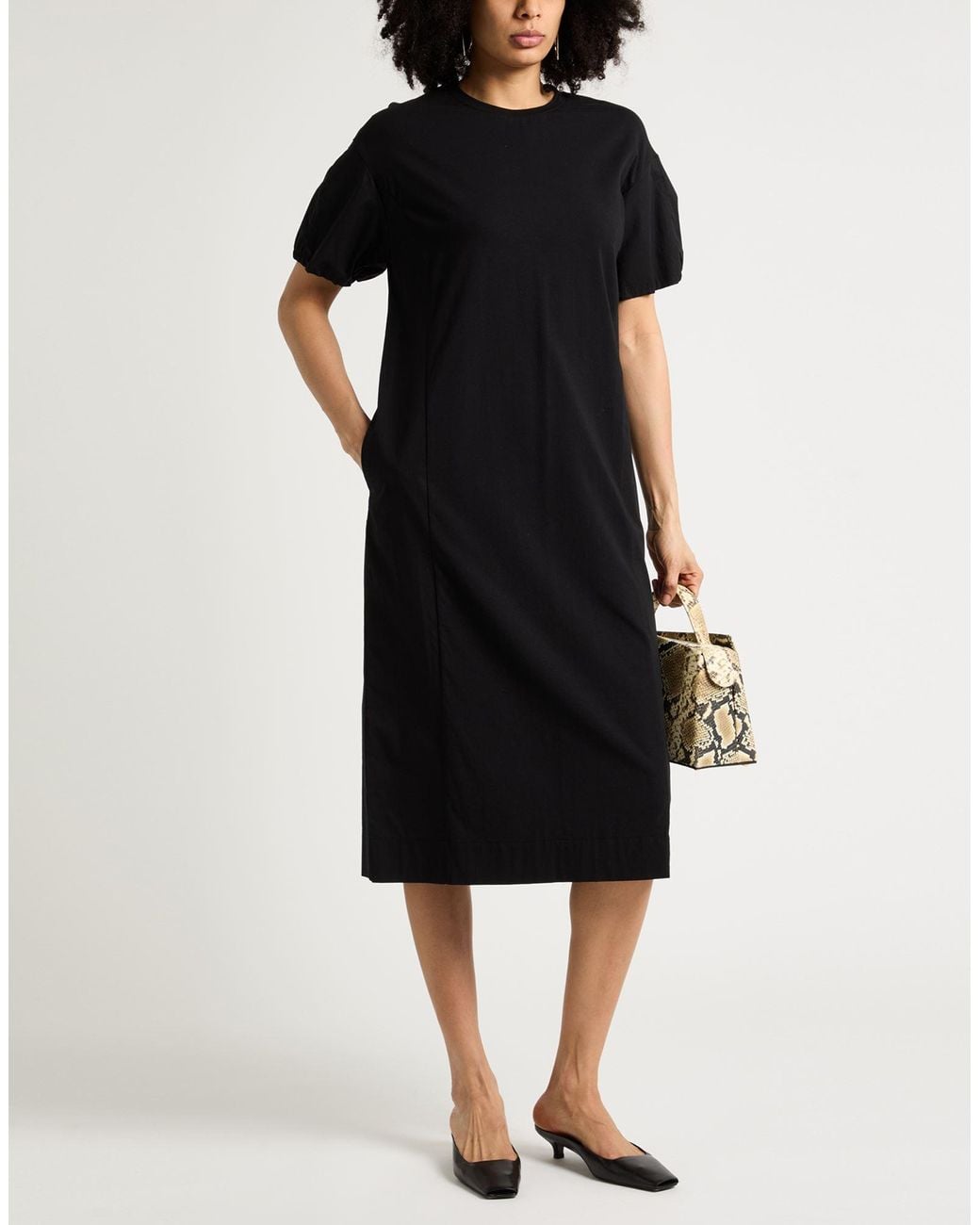 Alpha Studio Black Midi Dress