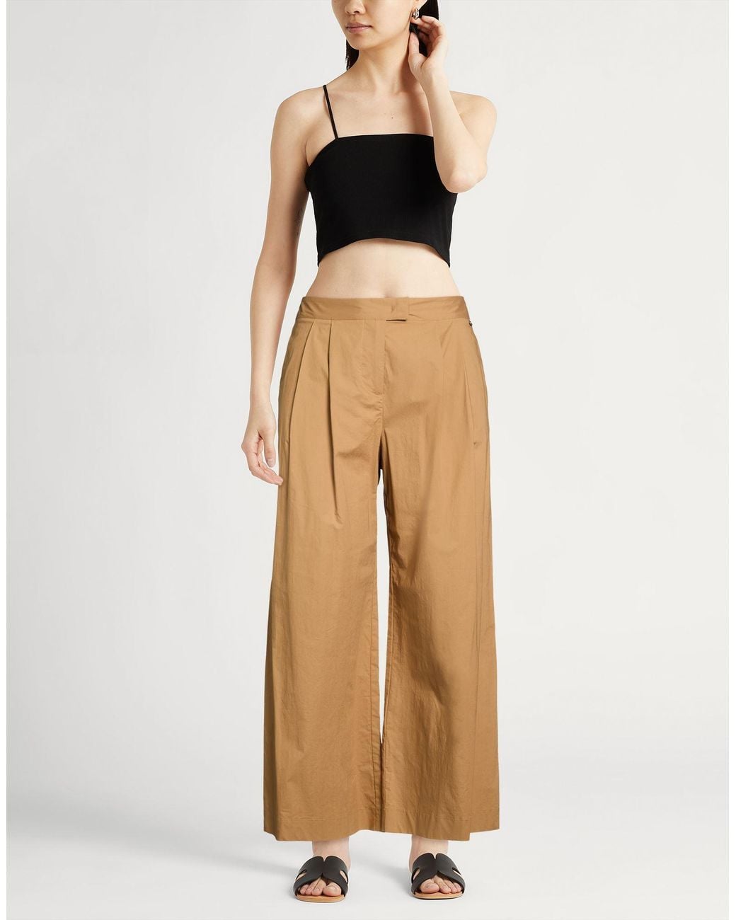 Liu Jo Natural Pants Cotton, Elastane