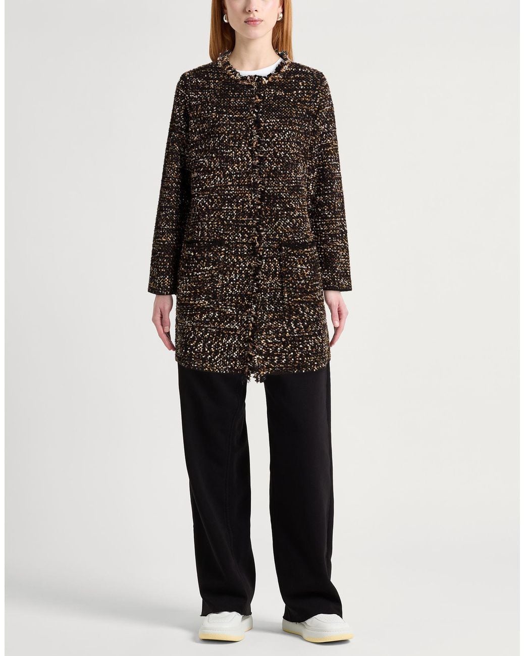 Kangra Black Overcoats & Trench Coats