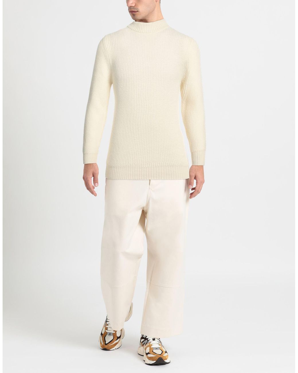 Irish Crone White Turtleneck for men