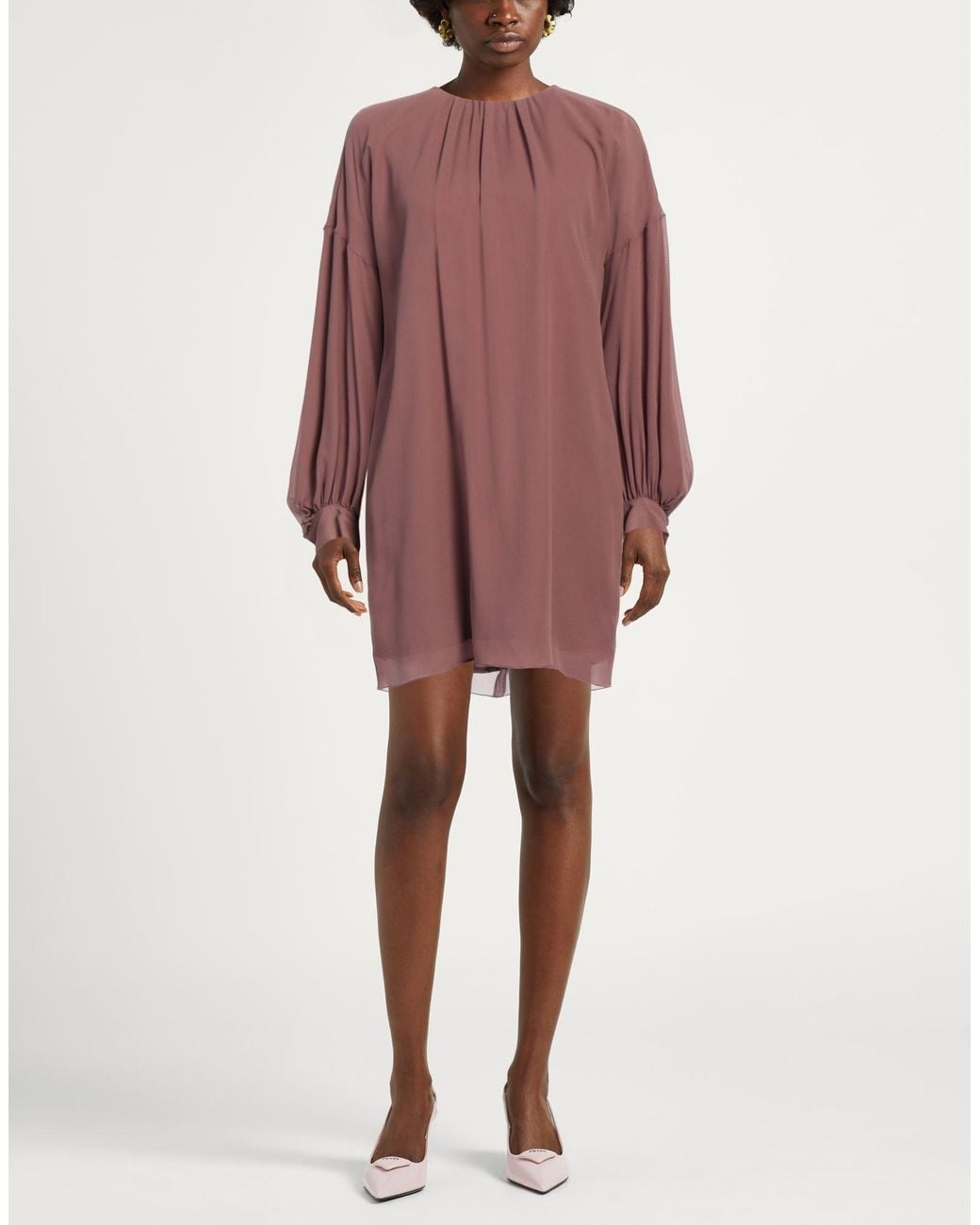 Fabiana Filippi Purple Mini Dress