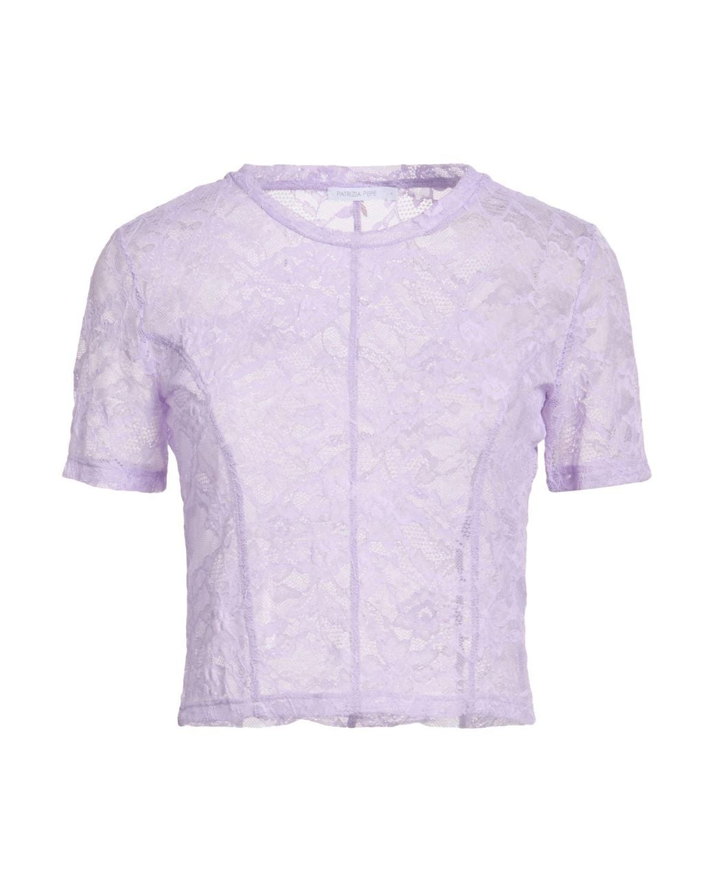 Patrizia Pepe Purple Top Polyamide, Elastane, Cotton