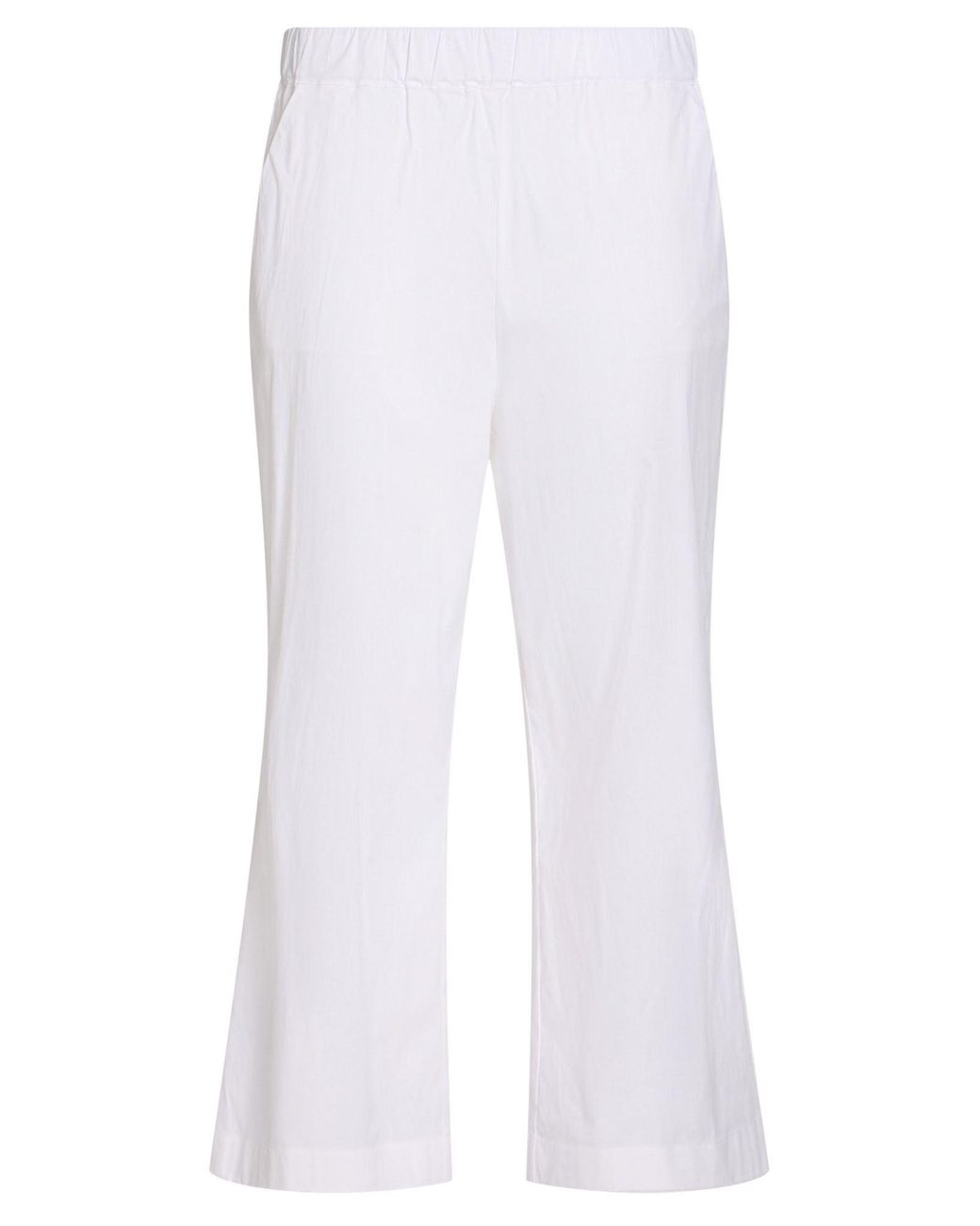 Gran Sasso White Pants Cotton, Polyamide, Elastane