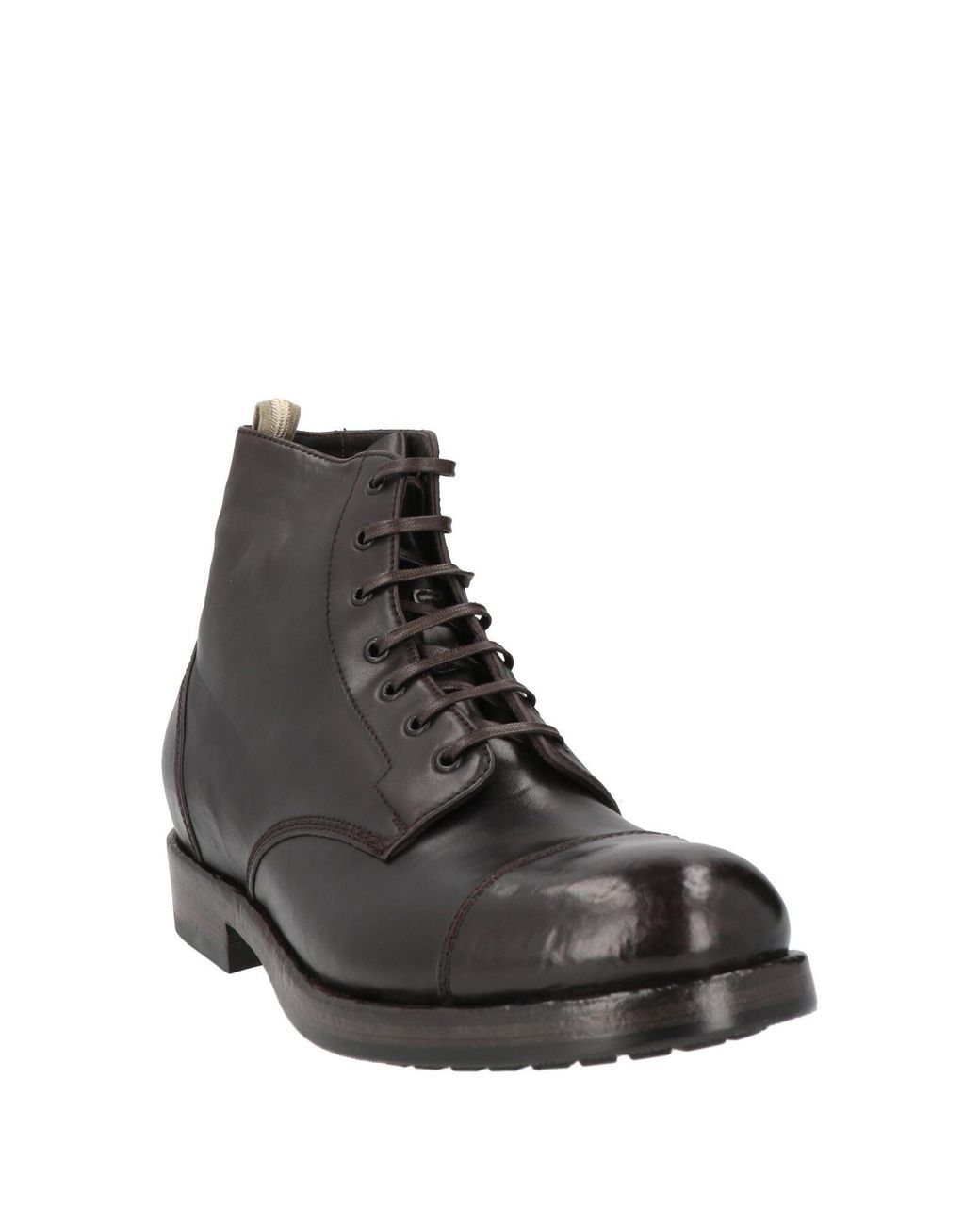 Officine Creative Black Ankle Boots Leather for men