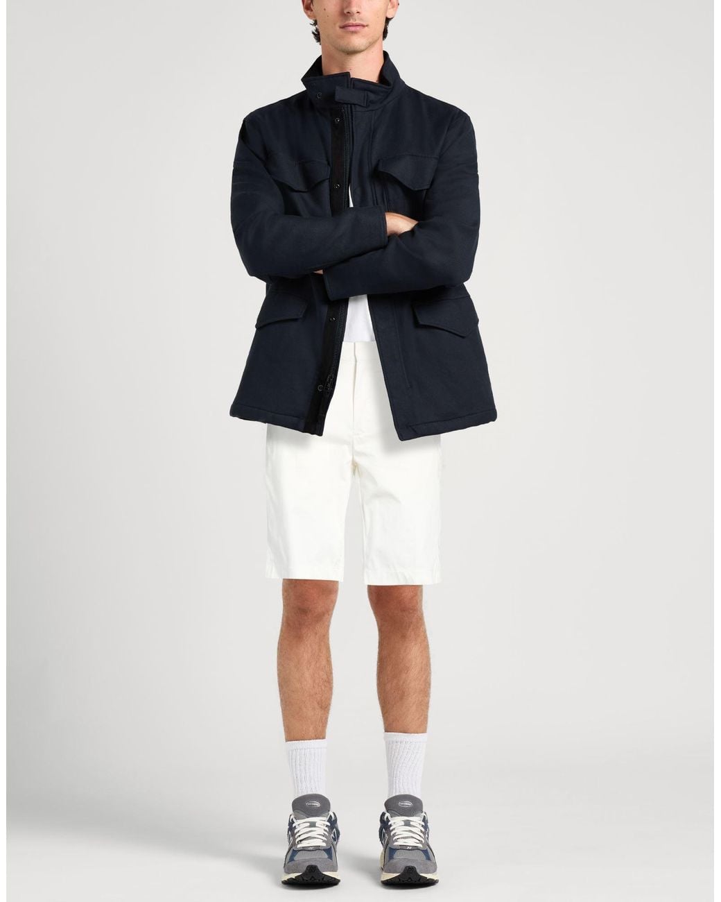 Liu Jo White Shorts & Bermuda Shorts Cotton, Elastane for men