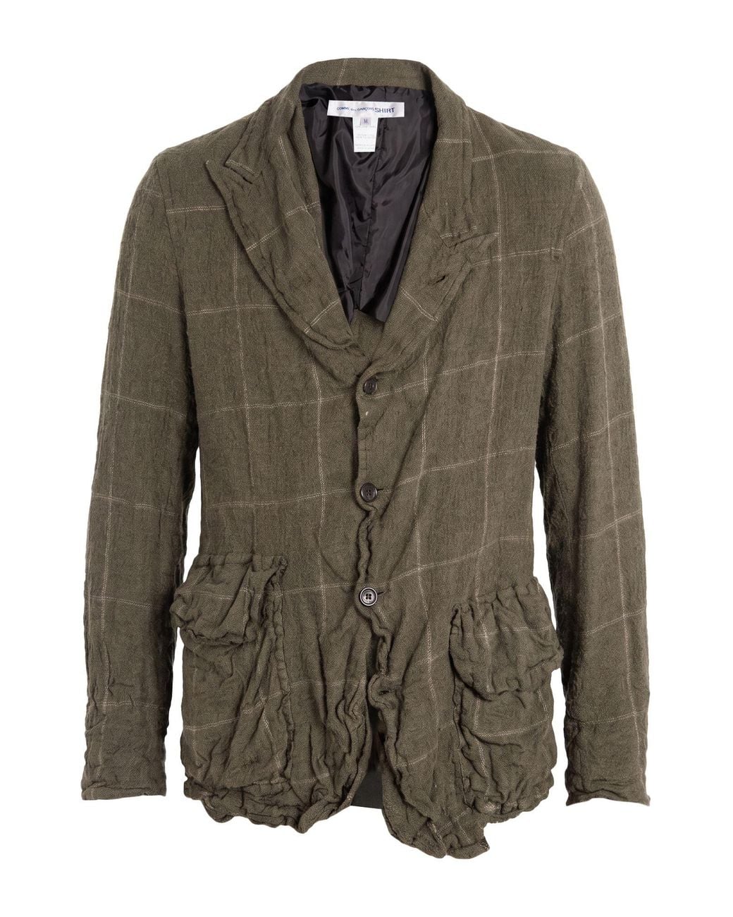 Comme des Garçons Green Military Blazer Wool for men