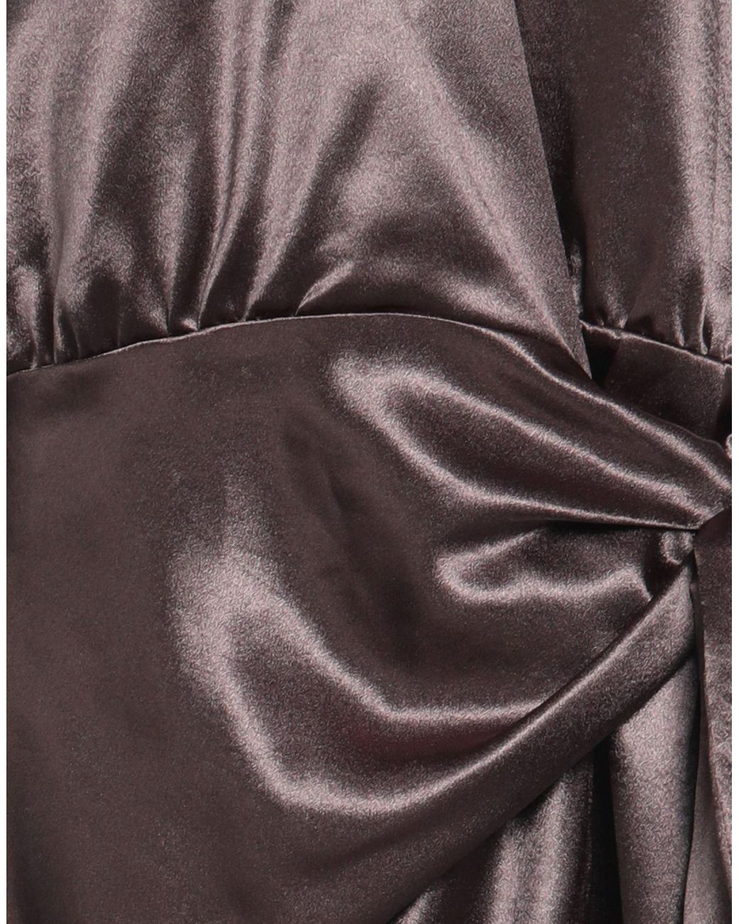 Caliban Brown Dark Mini Dress Polyester