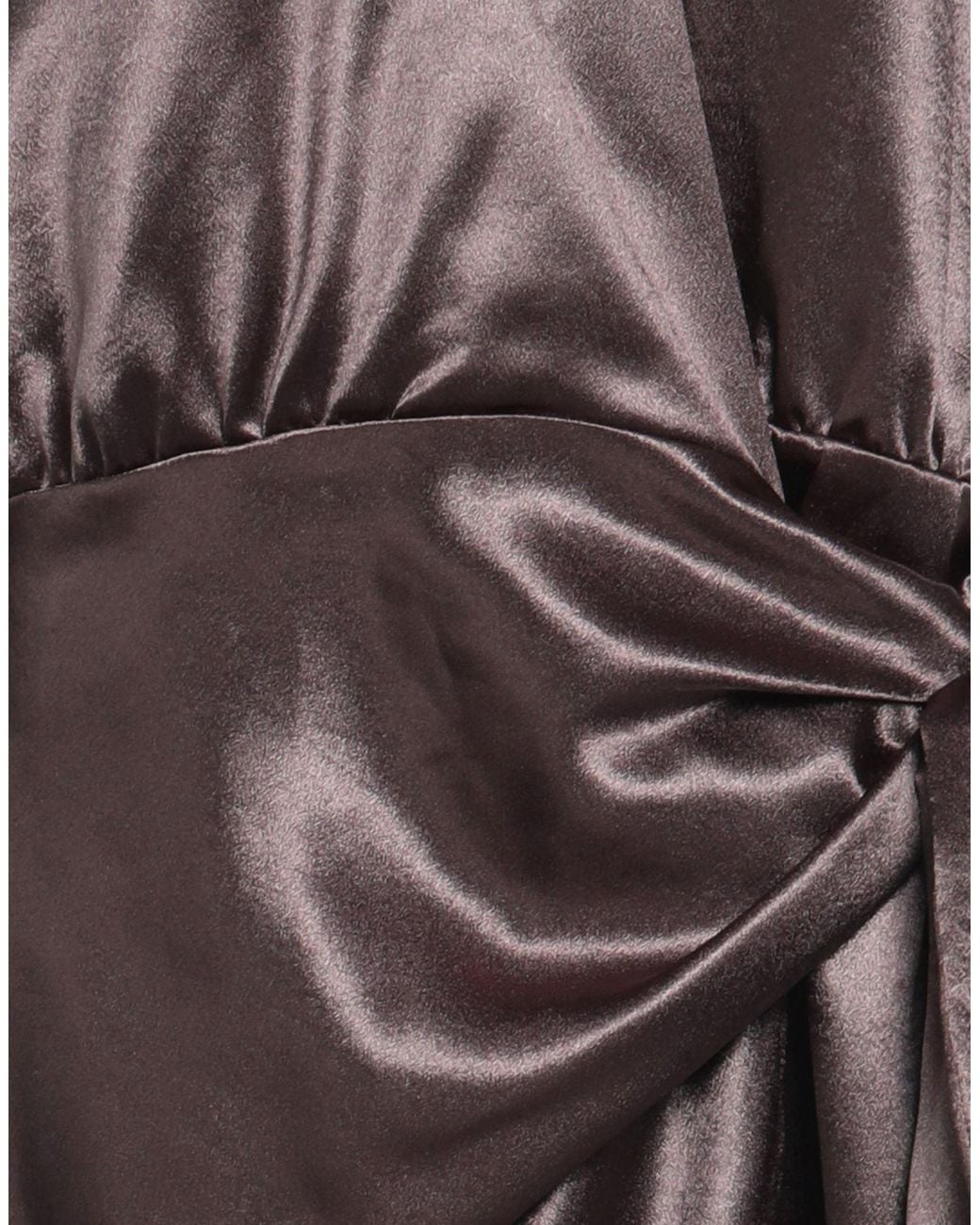 Caliban Brown Dark Mini Dress Polyester