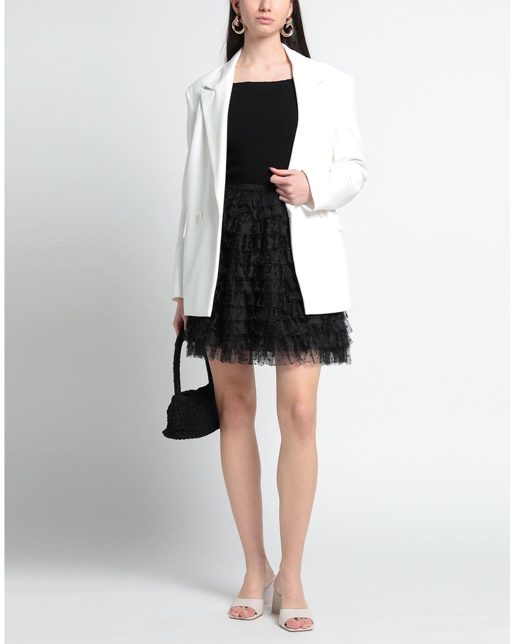 RED Valentino Black Mini Skirt