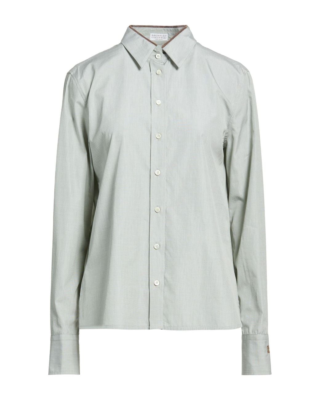 Brunello Cucinelli Blue Shirt Cotton