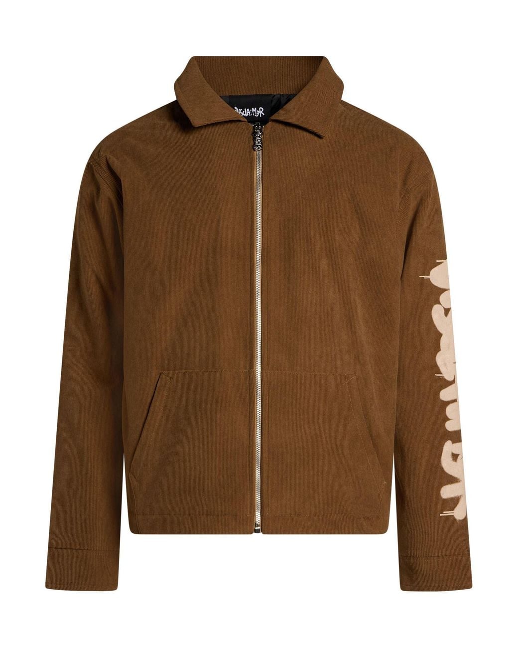 DISCLAIMER Brown Jacket Polyester for men