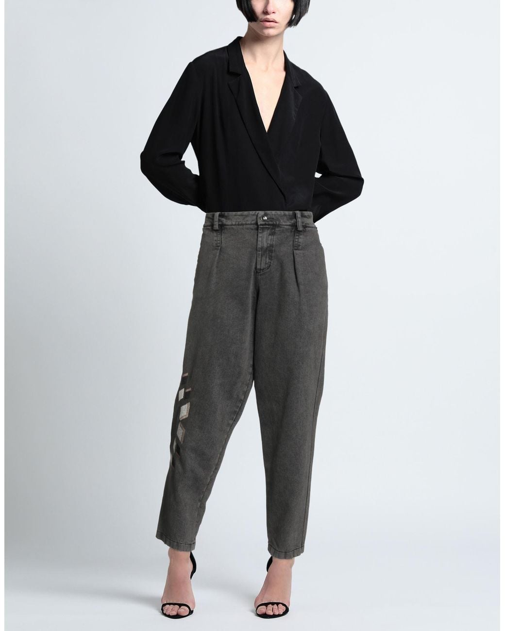 Rebel Queen Gray Jeans
