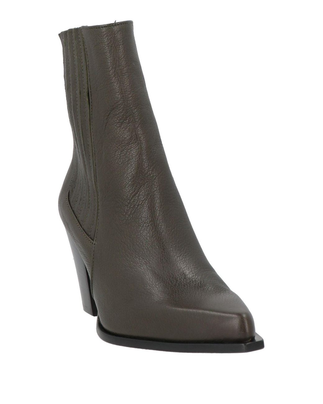 Pollini Black Ankle Boots Leather