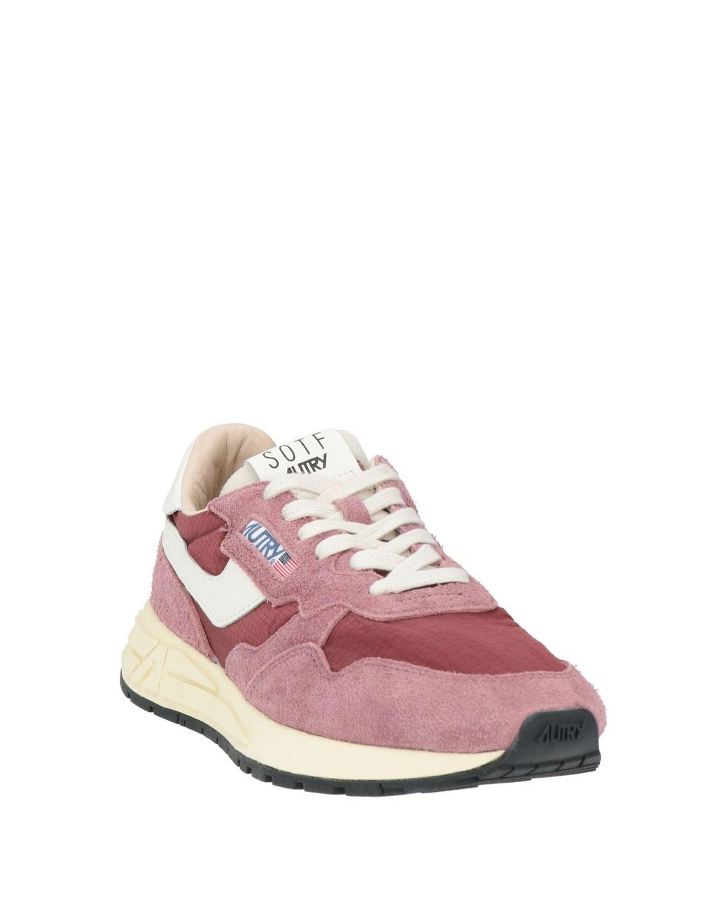 Autry Pink Sneakers Leather, Textile Fibers