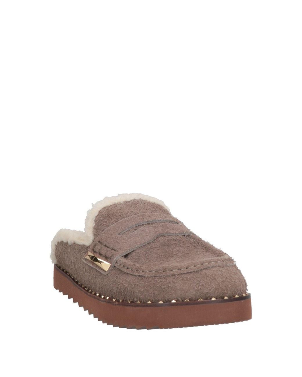 Ash Brown Mules & Clogs Leather