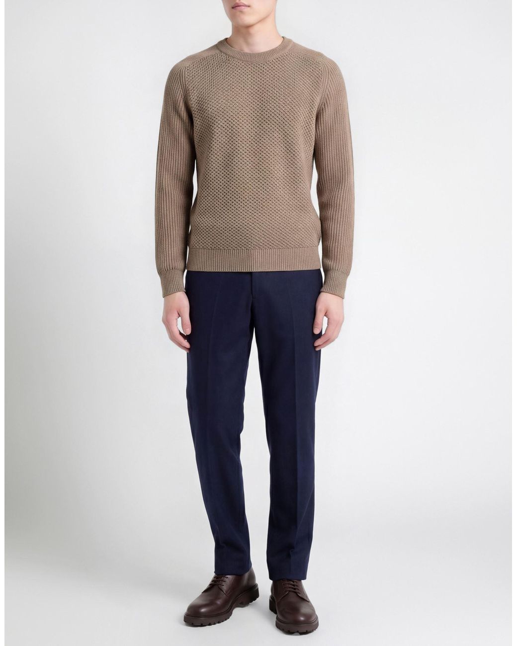 PHILOTINTO Gray Sweater Merino Wool, Acrylic for men