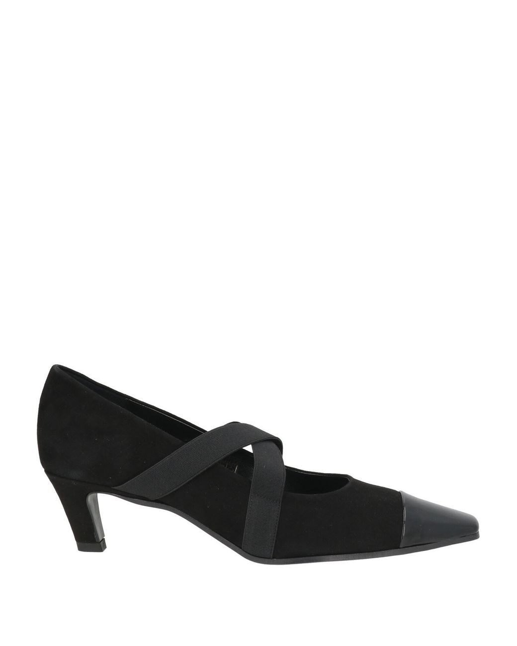 J.A.P. JOSE ANTONIO PEREIRA Black Pumps Leather, Synthetic Material