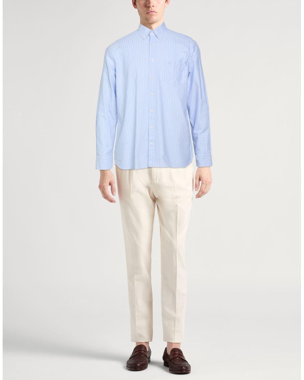 Hackett Blue Shirt Cotton for men