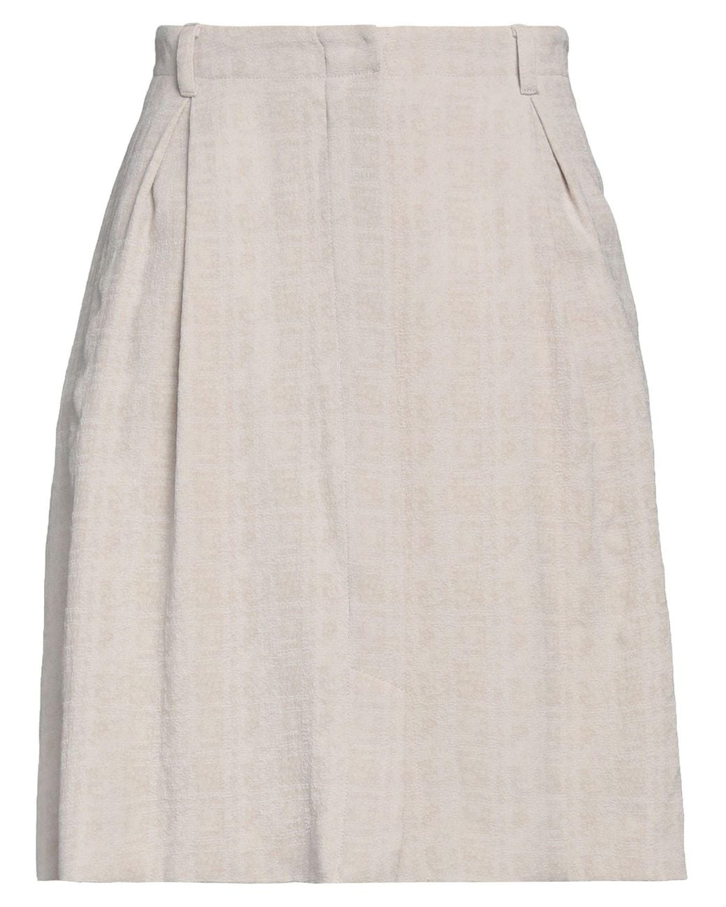 Emporio Armani Natural Mini Skirt Triacetate, Viscose