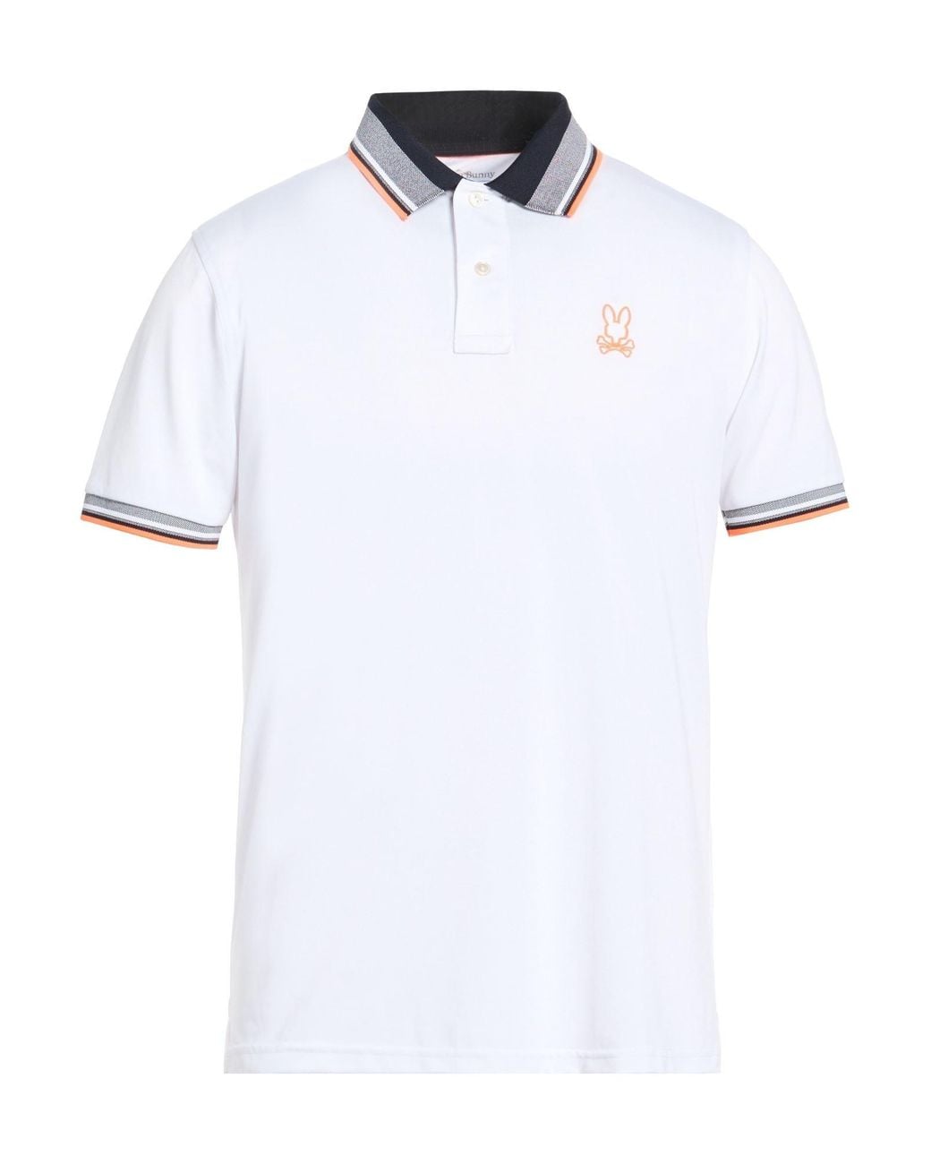 Psycho Bunny White Polo Shirt for men
