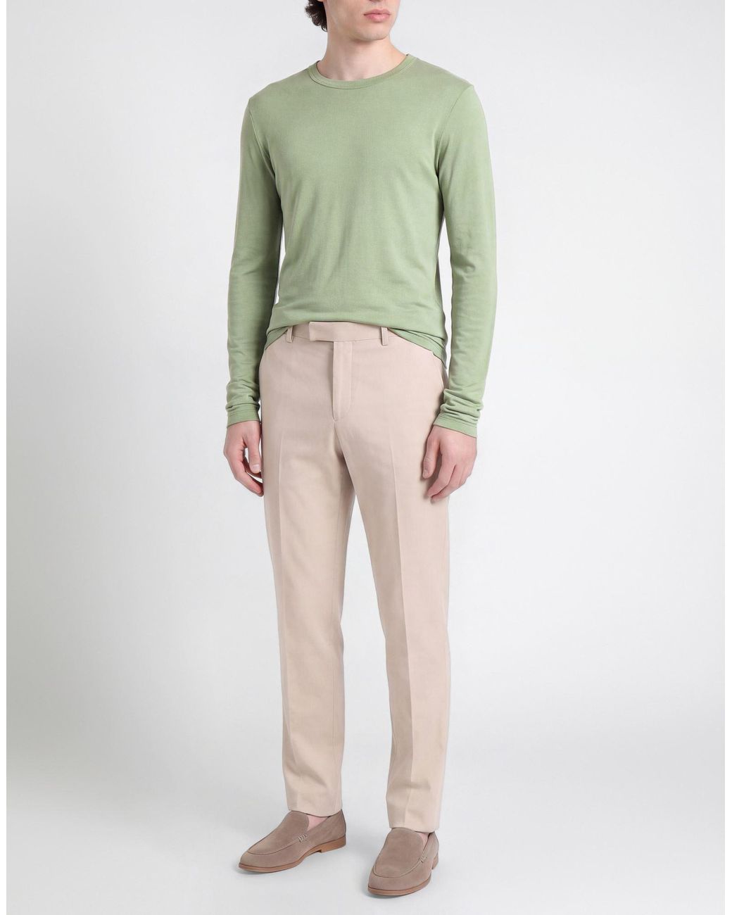 Majestic Filatures Green T-Shirt Micro Modal, Cashmere for men