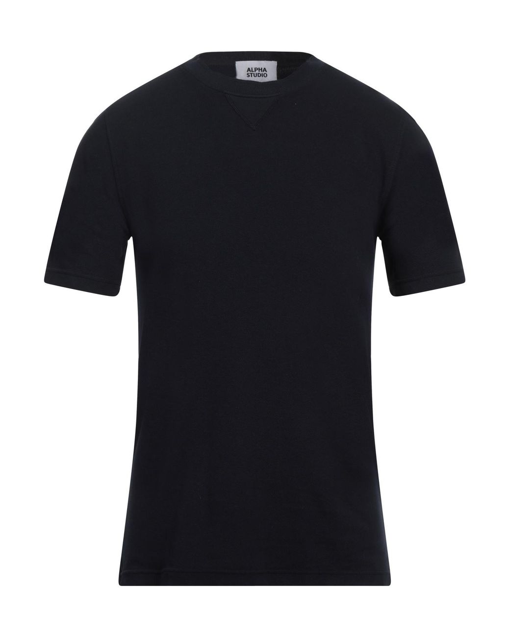 Alpha Studio Black Midnight T-Shirt Cotton for men