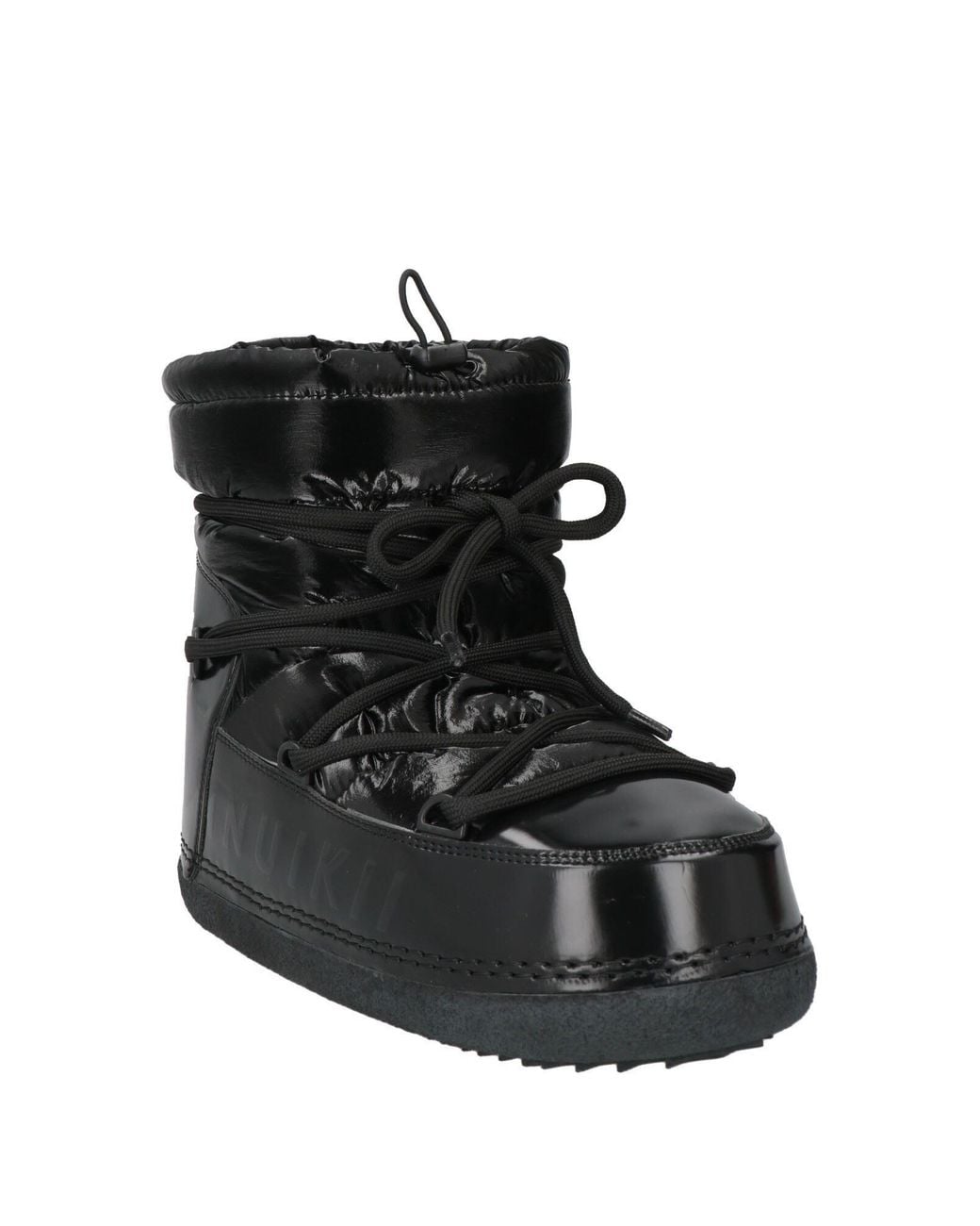 Inuikii Black Ankle Boots Textile Fibers