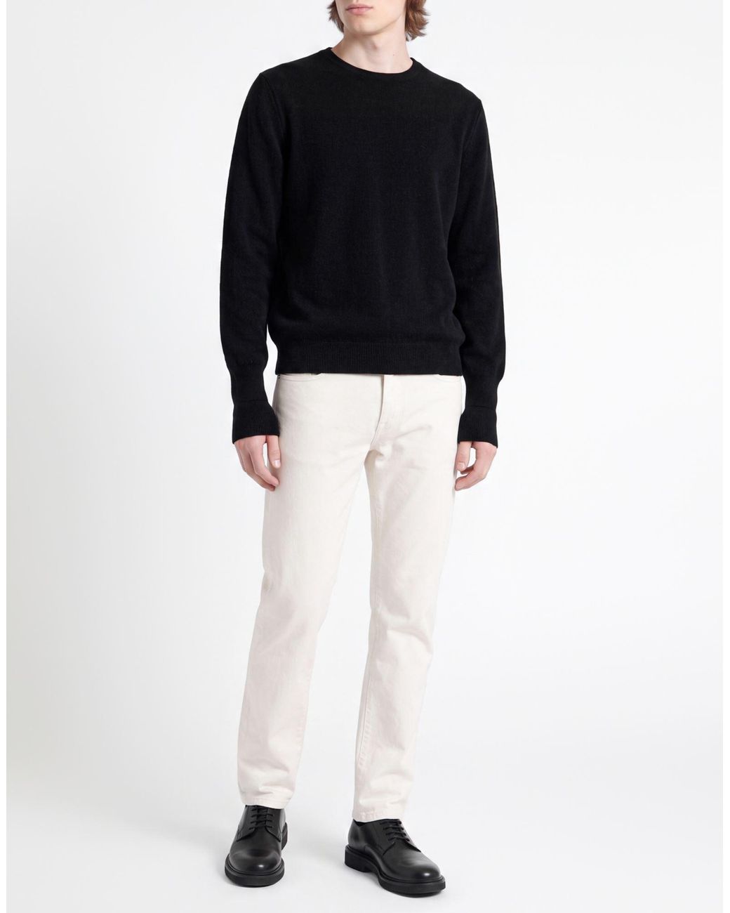 Oliver Lattughi Black Sweater Cashmere for men