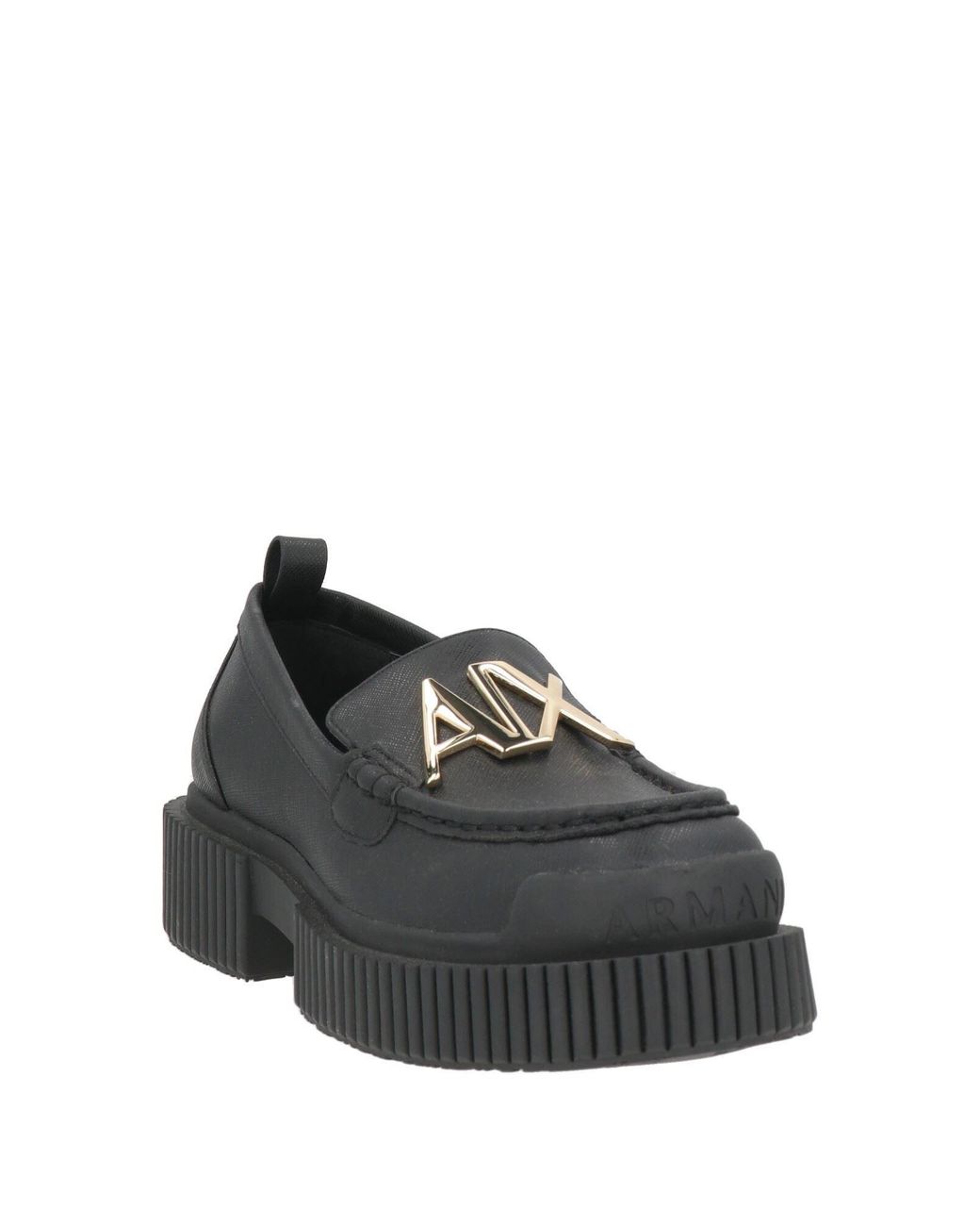 ARMANI EXCHANGE Black Mokassin