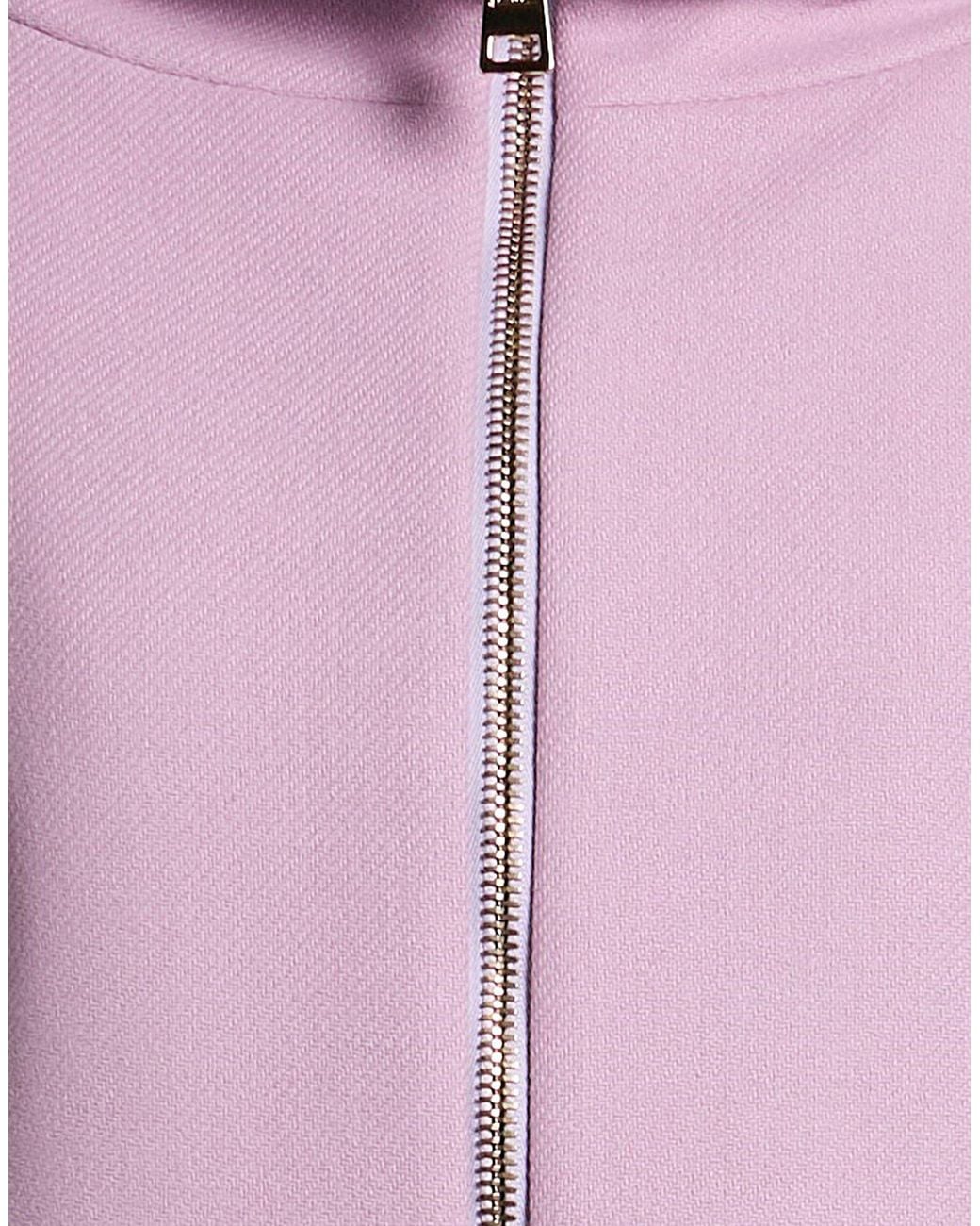 Herno Purple Coat Virgin Wool, Polyamide