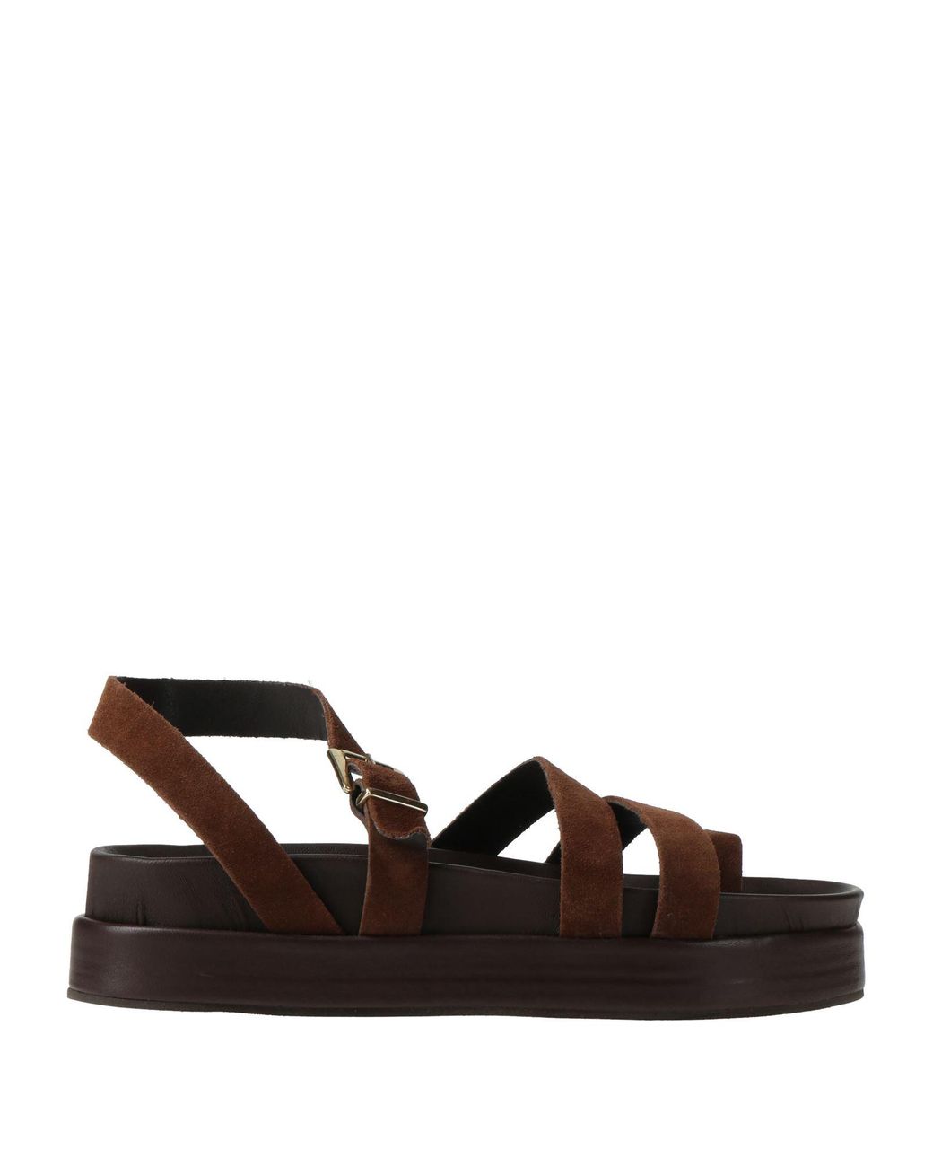 Divine Follie Brown Thong Sandal Leather