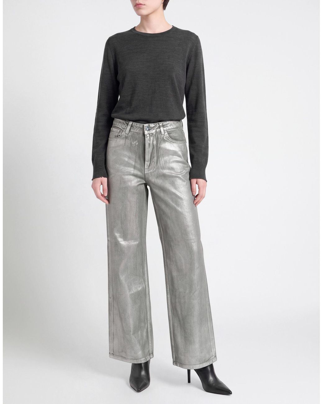 Fracomina Gray Jeans Cotton