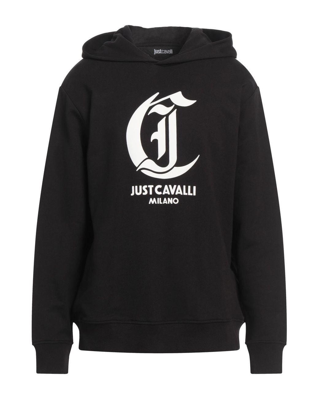 Just Cavalli Black Sweatshirt Cotton for men