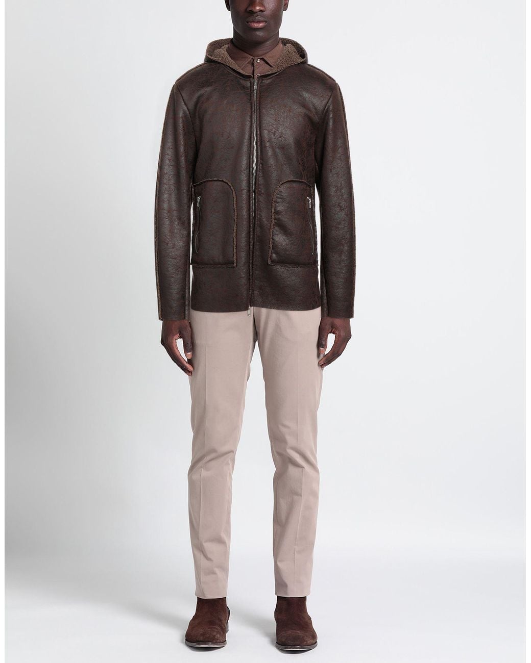 Daniele Alessandrini Brown Jacket for men