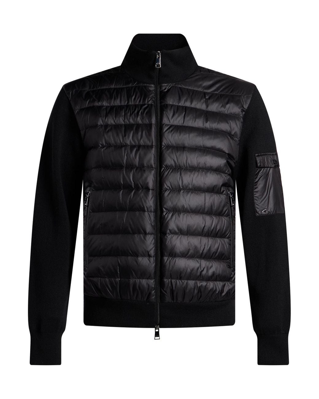Paul & Shark Black Puffer Virgin Wool, Acrylic, Nylon for men