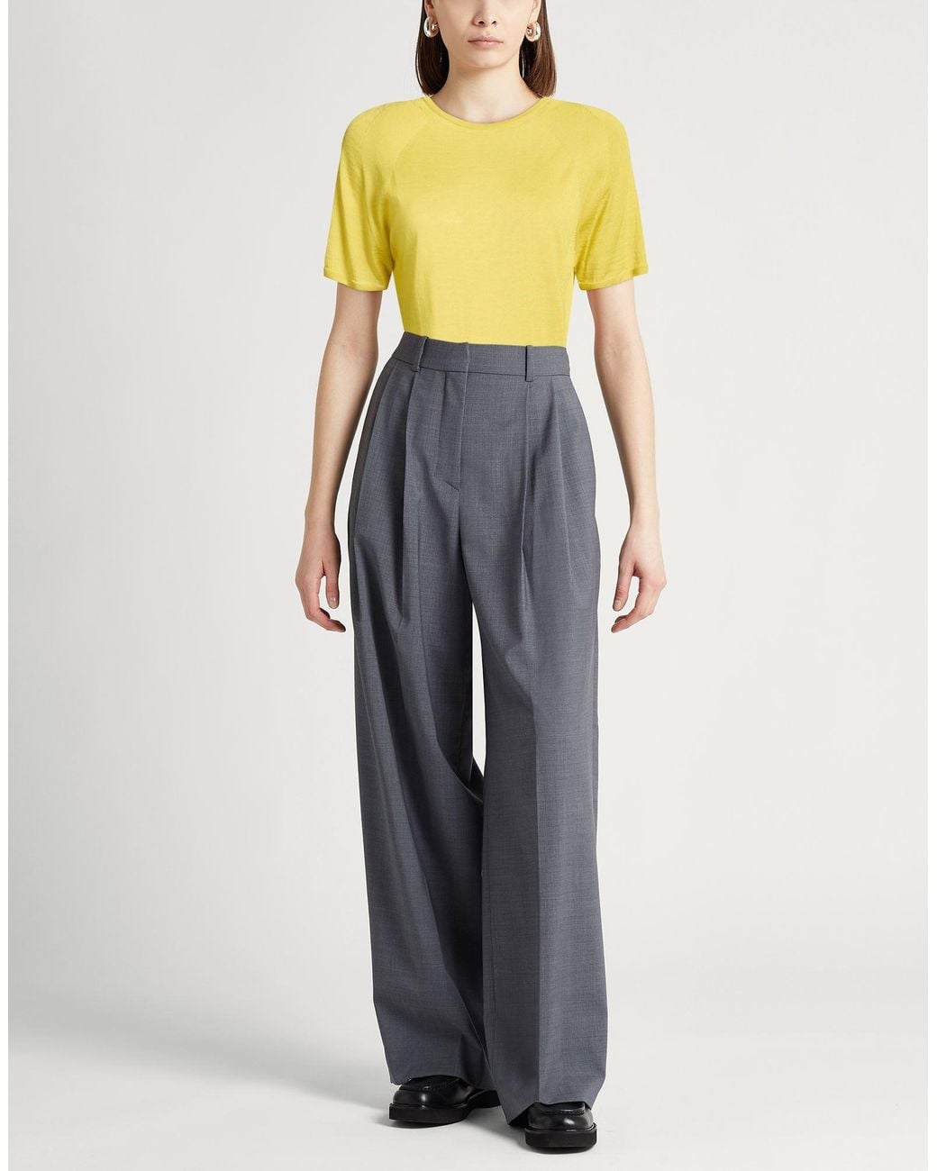 Gentry Portofino Yellow Sweater Cashmere, Silk