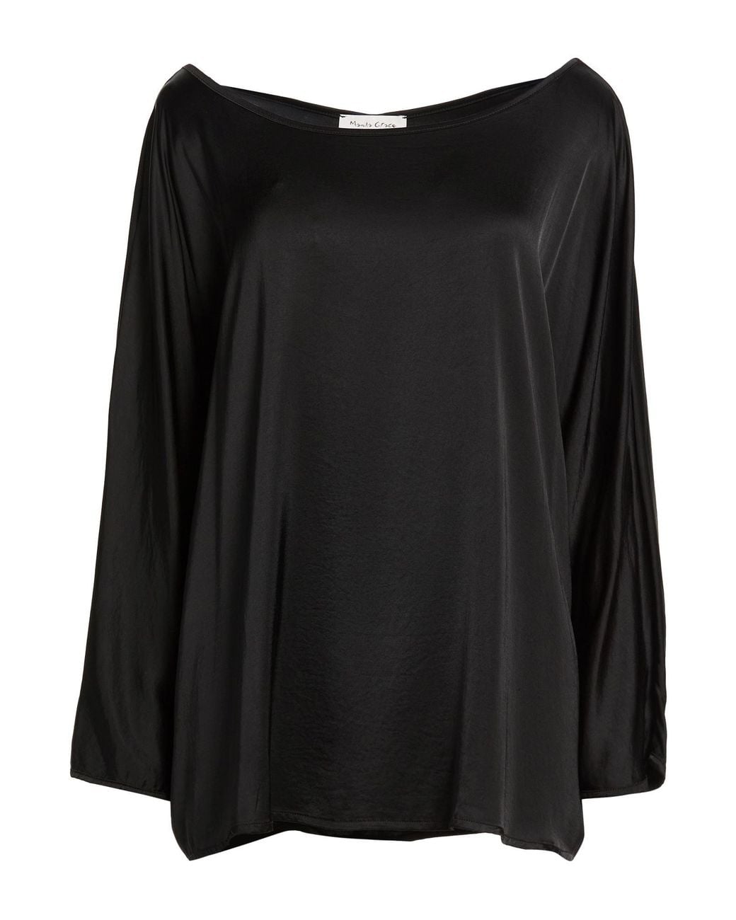 Manila Grace Black Top Viscose, Elastane