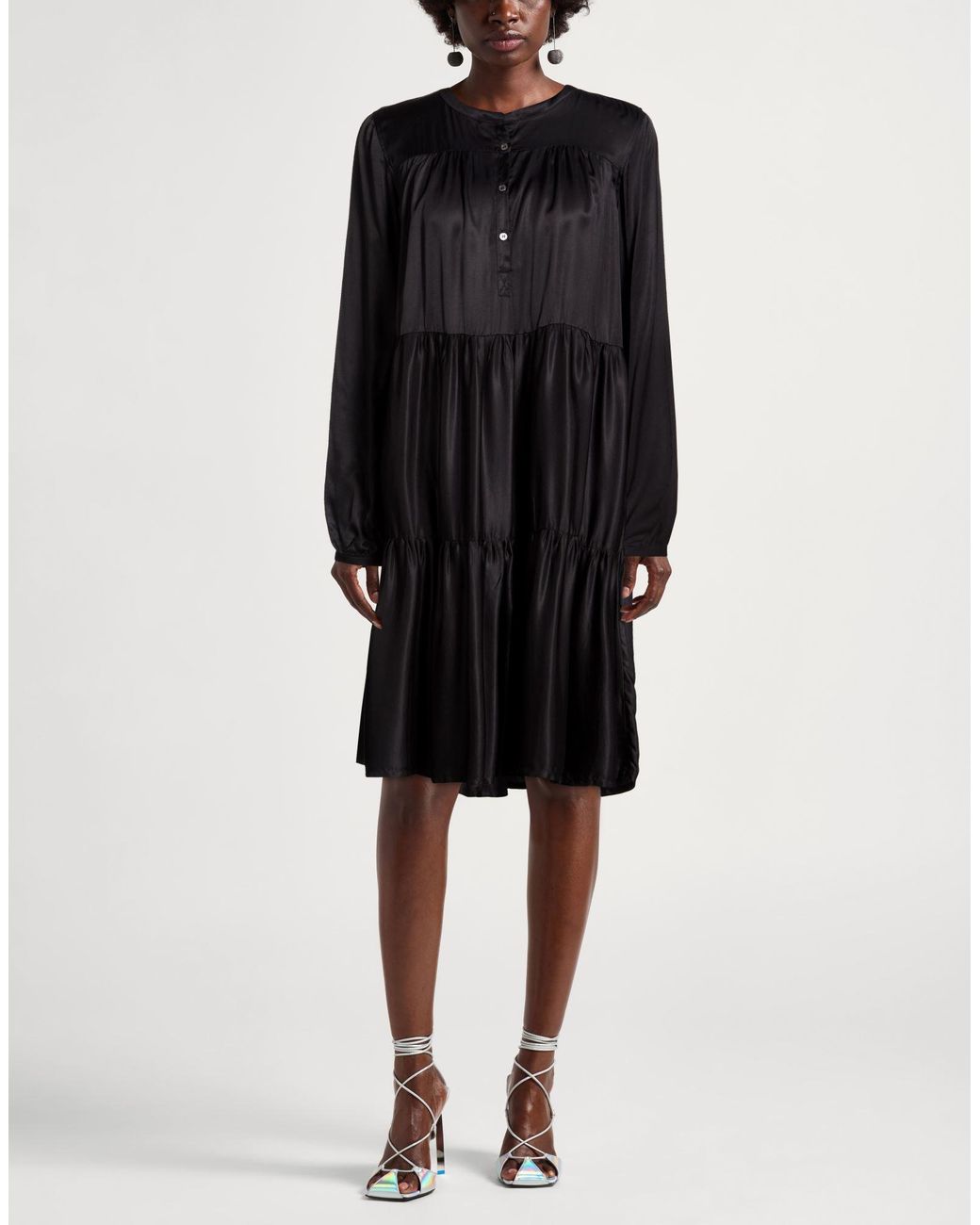 Robert Friedman Black Mini Dress Viscose