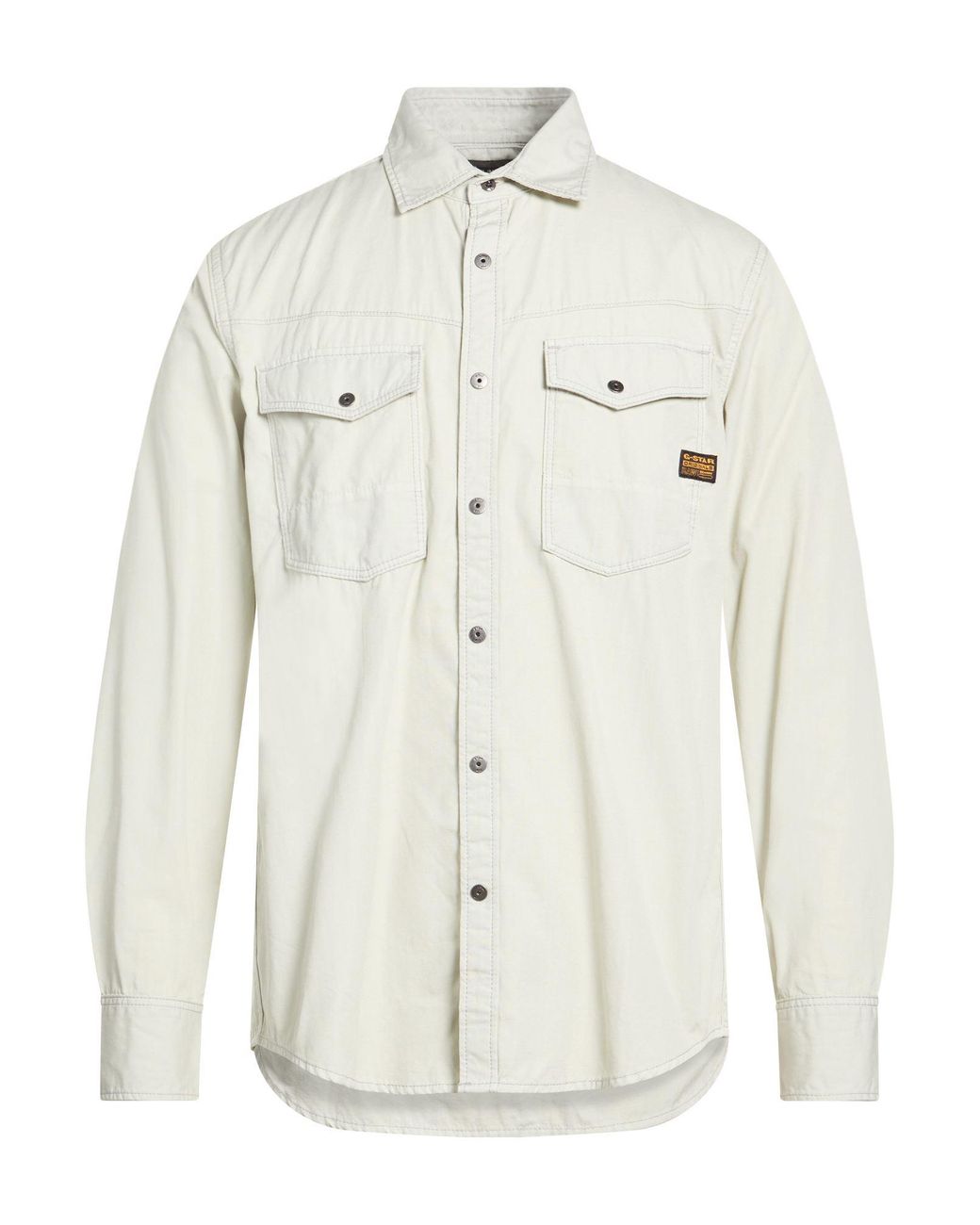G-Star White Shirt Cotton, Recycled Cotton for men