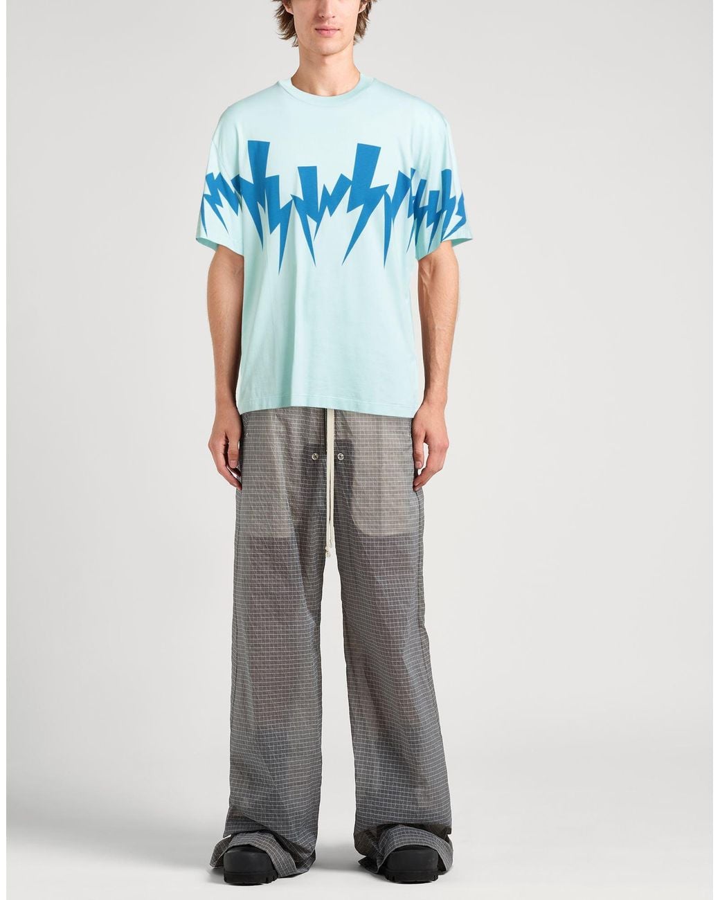 Neil Barrett Blue T-Shirt Cotton for men
