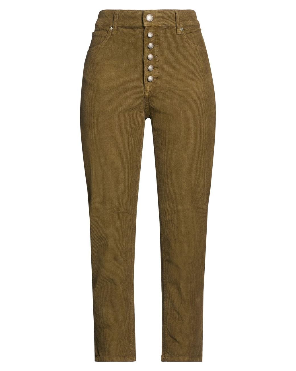 Roy Rogers Green Pants Cotton, Elastane