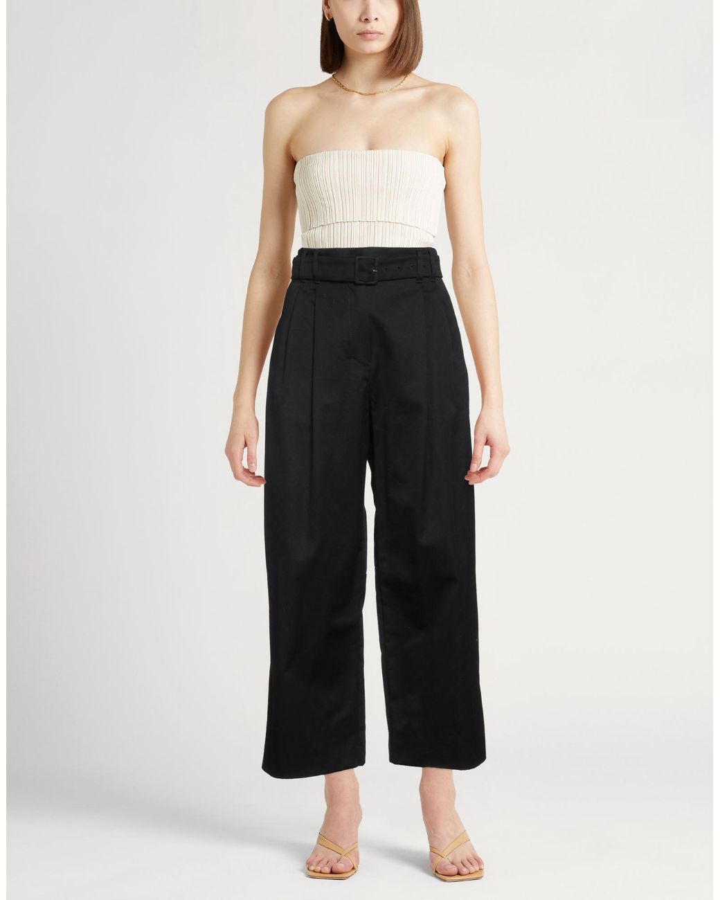 Max Mara Black Pants Cotton
