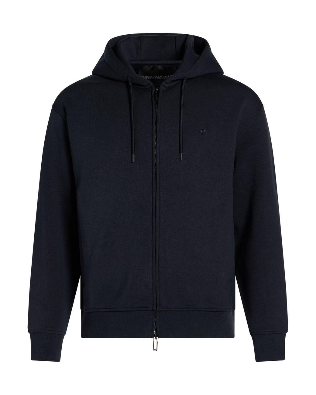 Emporio Armani Blue Sweatshirt Polyester, Lyocell, Cotton, Elastane for men