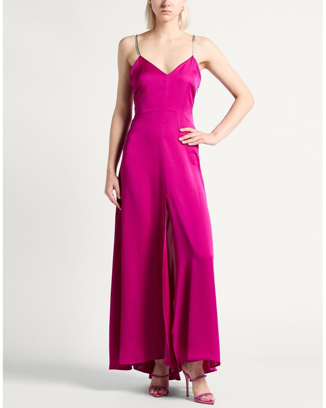 SIMONA CORSELLINI Pink Maxi Dress Polyester